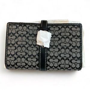 💫NWT Vintage Coach Signature Canvas Wallet - NEW WITH TAGS, original wrapping